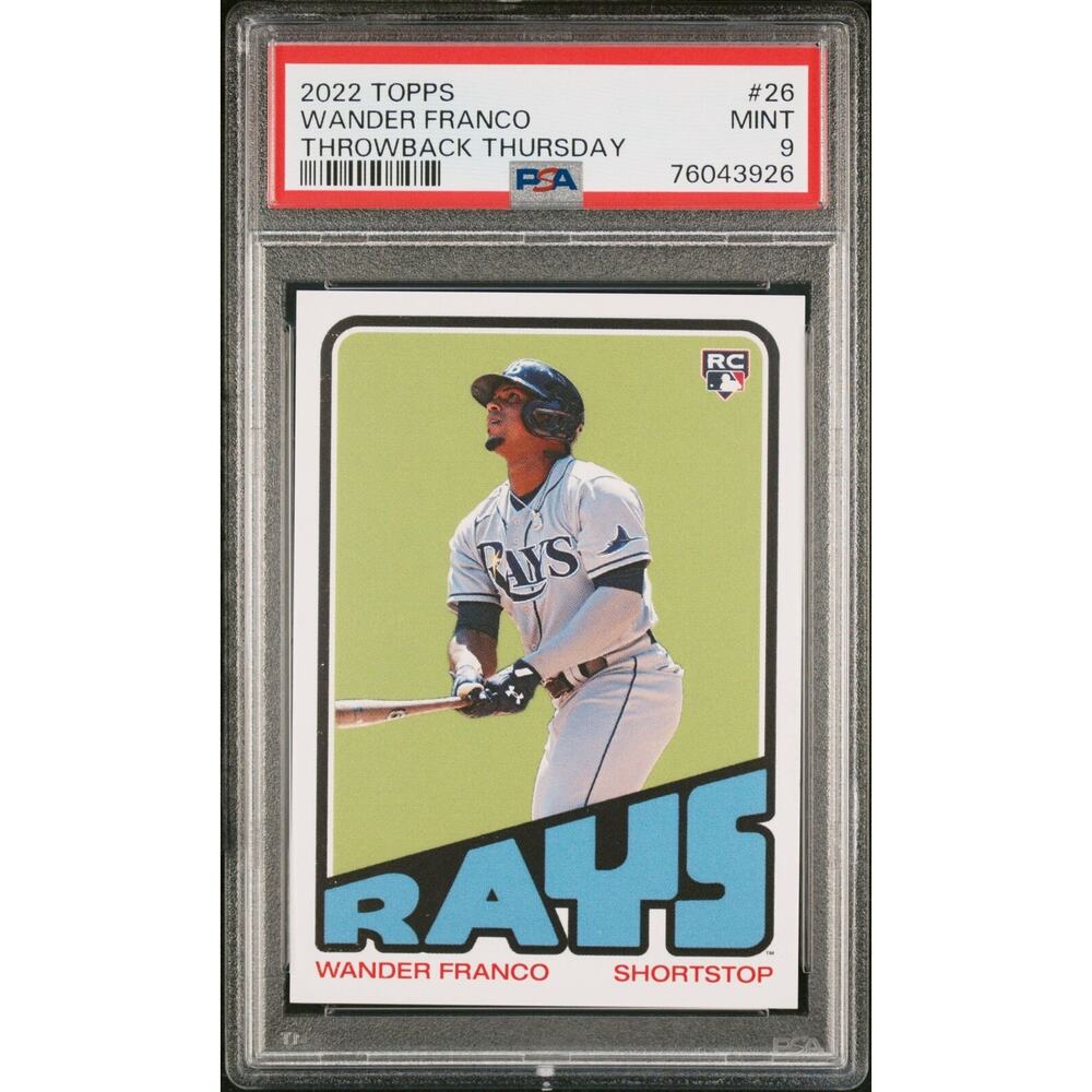 2022 Topps Throwback Thursday #26 Wander Franco Throwback Thursday PSA 9
